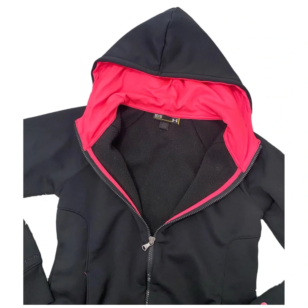 Under Armour Black and Pink Hoodie Jacket - Picture 2 of 7